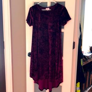 LuLaRoe blood red/maroon dress
